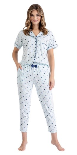 PIŻAMA DAMSKA OZZ 1415 L BABY BLUE