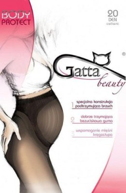 BODY PROTECT - Rajstopy ciążowe 20 DEN Gatta beige 2/S